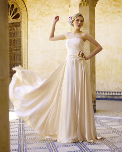 greek goddess wedding dress strapless