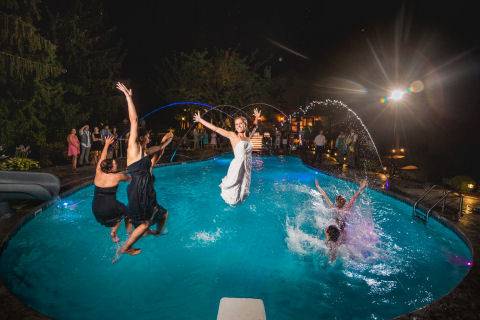 Pool Party Wedding