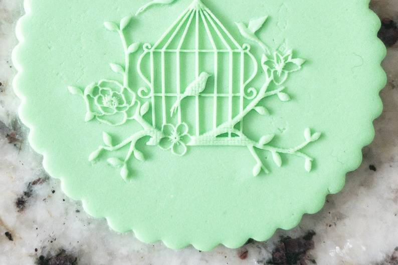 Birdcage cookie stamp