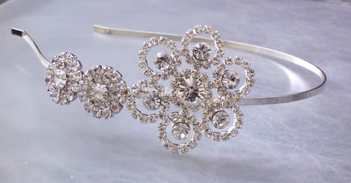 Bridal hairband set with diamante, Jules Bridal Jewellery