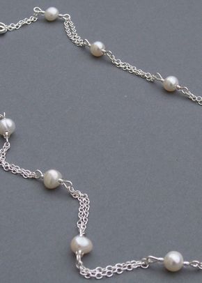 Freshwater pearl and sterling silver necklace, Jules Bridal Jewellery
