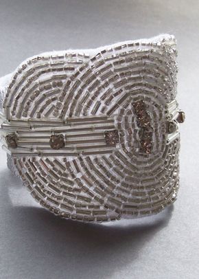 Hand beaded cuff, Jules Bridal Jewellery