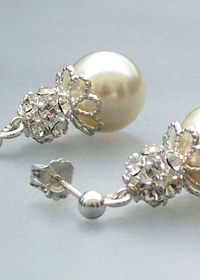 Pearl dropped earrings, Jules Bridal Jewellery