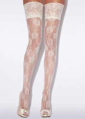 Charnos Hosiery Floral Net Hold Ups, Beautiful Bridal Lingerie