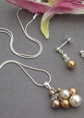 Pendant and earring set, Jules Bridal Jewellery