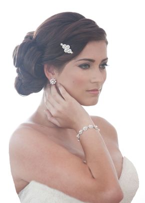 Pearl & Crystal Slide, Crystal Bridal Accessories