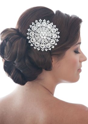 Sunflower Comb, Crystal Bridal Accessories