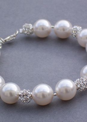 Swarovski pearl and crystal bracelet, Jules Bridal Jewellery