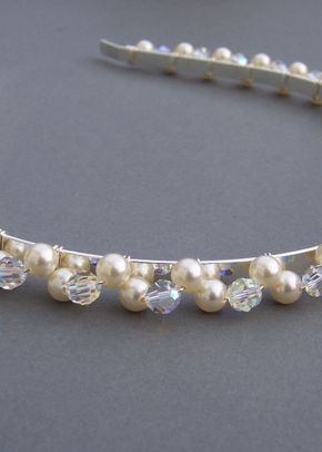Swarovski pearl and crystal hairband, Jules Bridal Jewellery