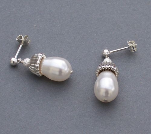 Teardop earrings, Jules Bridal Jewellery
