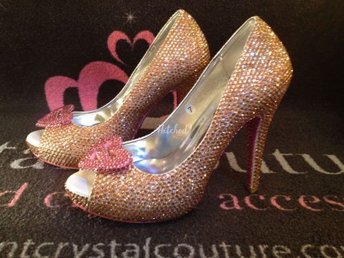 Crystal Heart Peeptoes, Crystal Couture