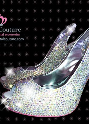 Crystal Sling Back Shoe, Crystal Couture