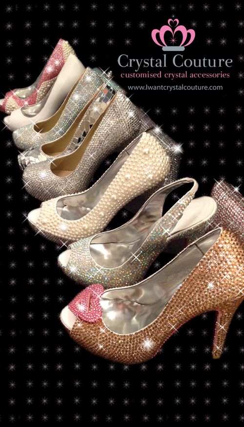 Group Shot of Shoes by Crystal Couture, Crystal Couture