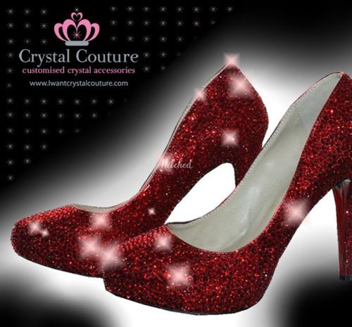 Dorothys Ruby Red Slipper, Crystal Couture