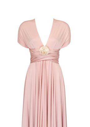 Classic Short Straight Sweetheart Ruched Bandeau - Blush, twobirds Bridesmaid