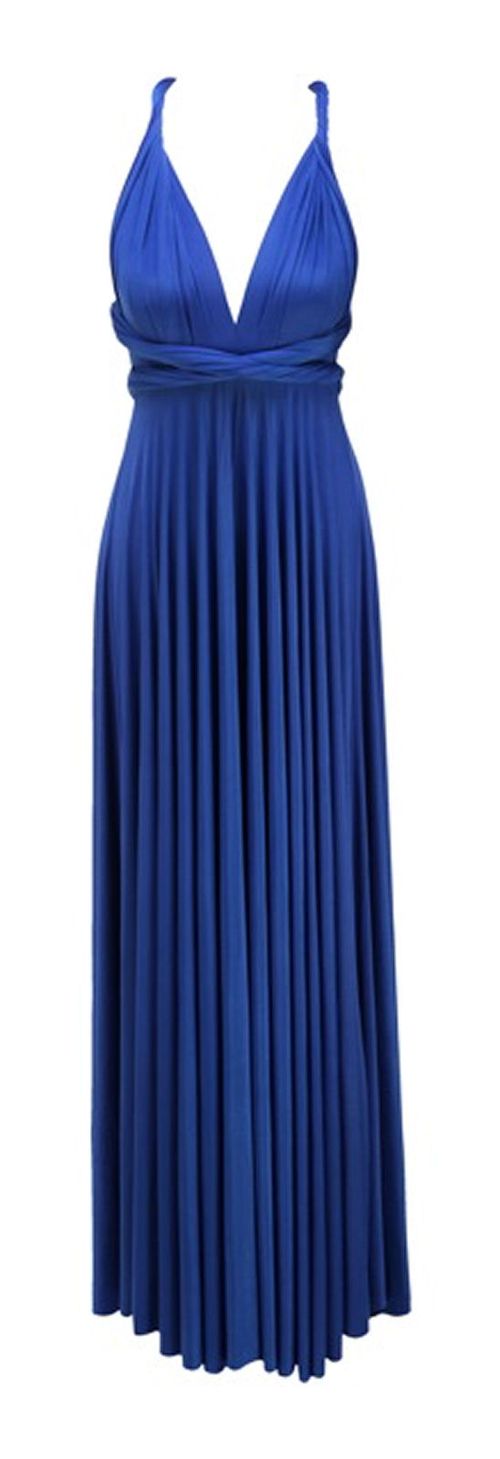 Royal Blue Ballgown - Grecian Twist, twobirds Bridesmaid
