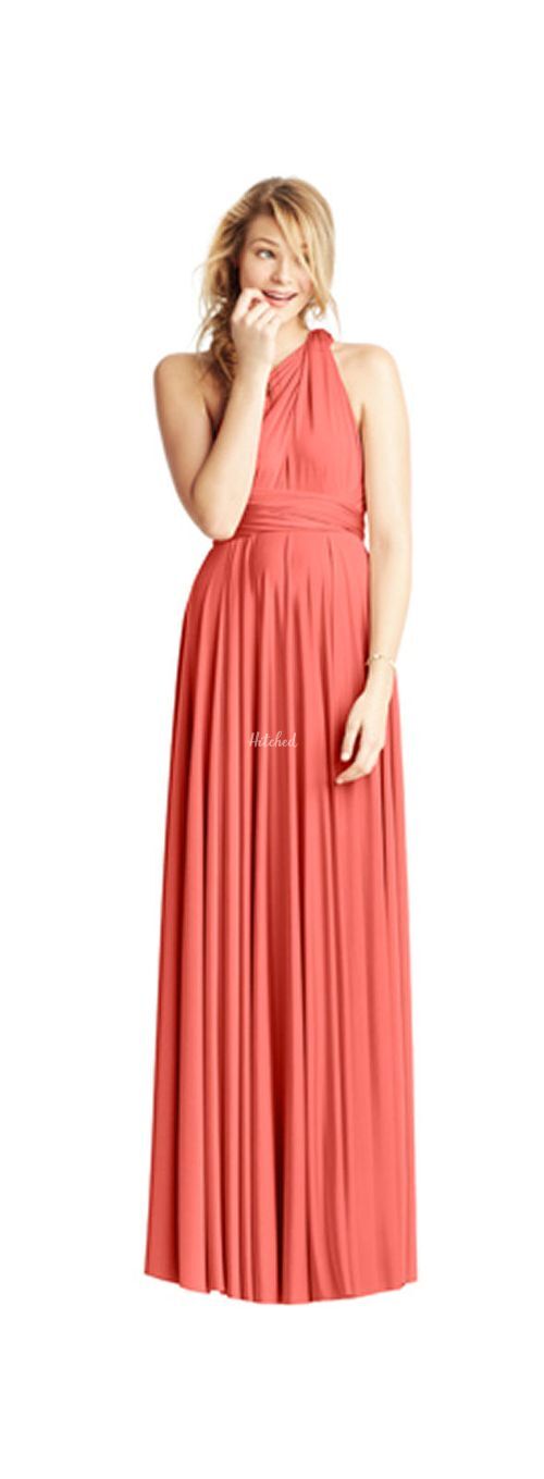 Classic One Shoulder - Coral, twobirds Bridesmaid