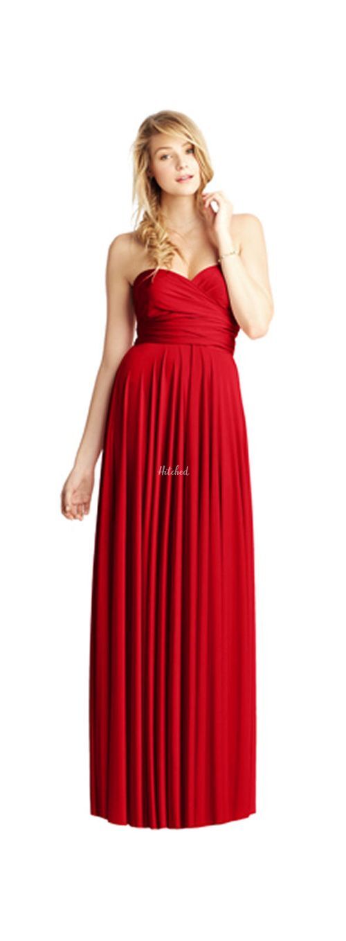 Classic Strapless - Cabernet Red, twobirds Bridesmaid