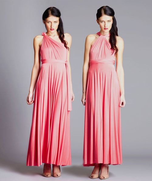 Coral Maxi Dress - Two, In One Clothing