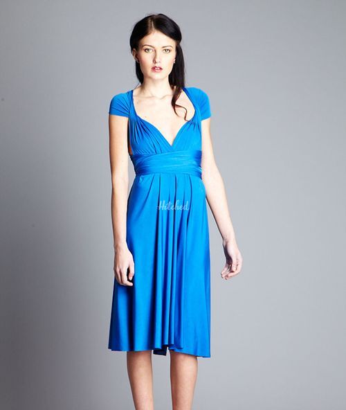 Midi Royal Blue Capped - Confetti, In One Clothing