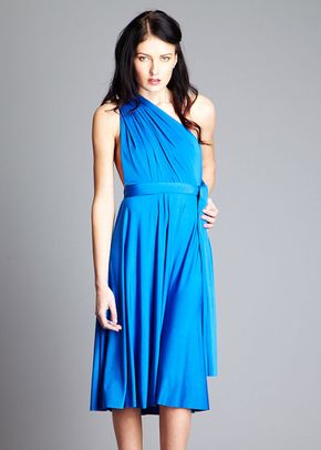 Midi Royal Blue One Shoulder - Confetti, In One Clothing