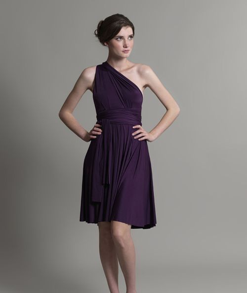 Sash Dress One Shoulder, In One Clothing