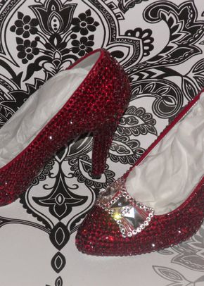 Stiletto Crystal Ruby Slippers, Charlie Co Shoes