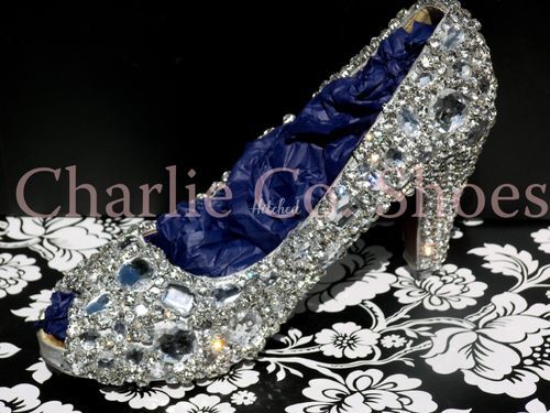 Diamond Frost Peep Toes, Charlie Co Shoes