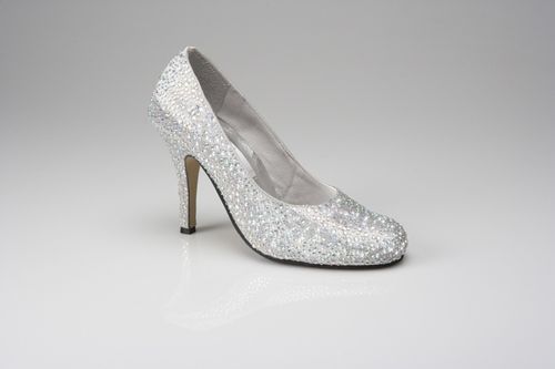 Crystal Slipper Silver, Crystal Couture
