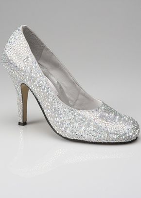 Crystal Slipper Silver, Crystal Couture