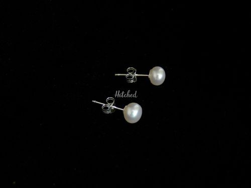 Pearl Studs, Flo & Percy Jewellery