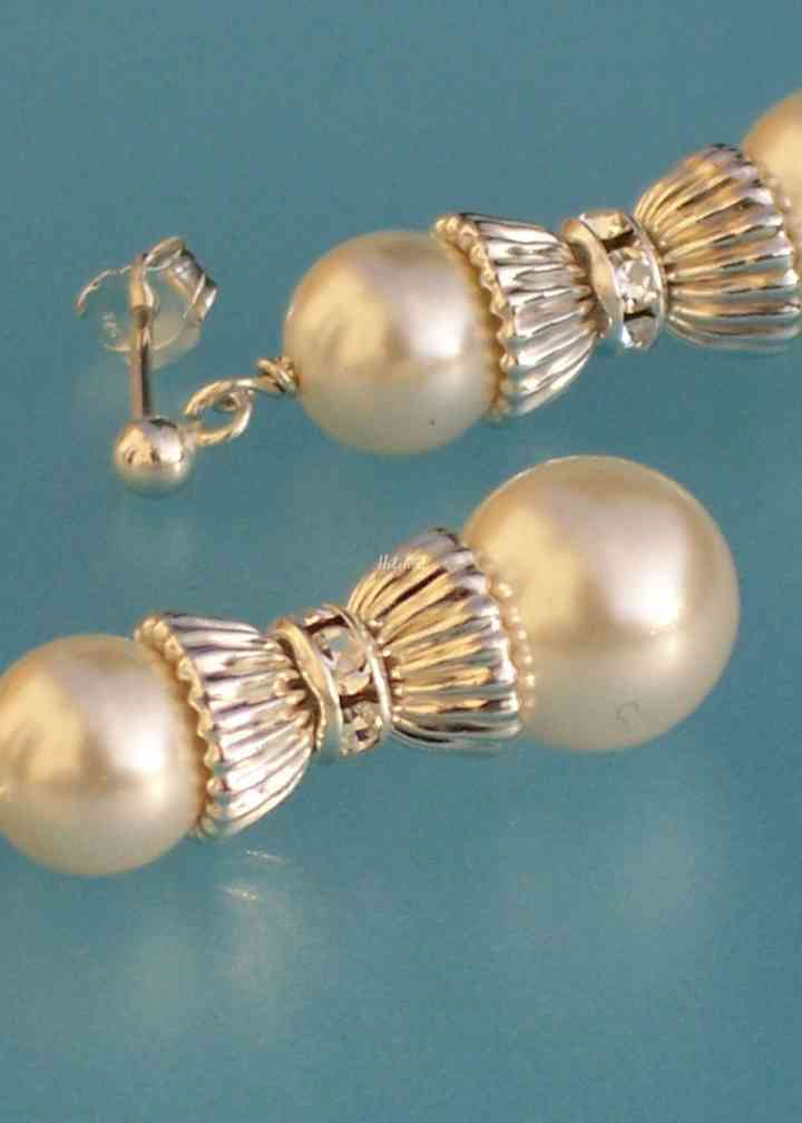 Pearl Drop Earrings (Silver Or Rose Gold) - 'Monique' | Glam Couture