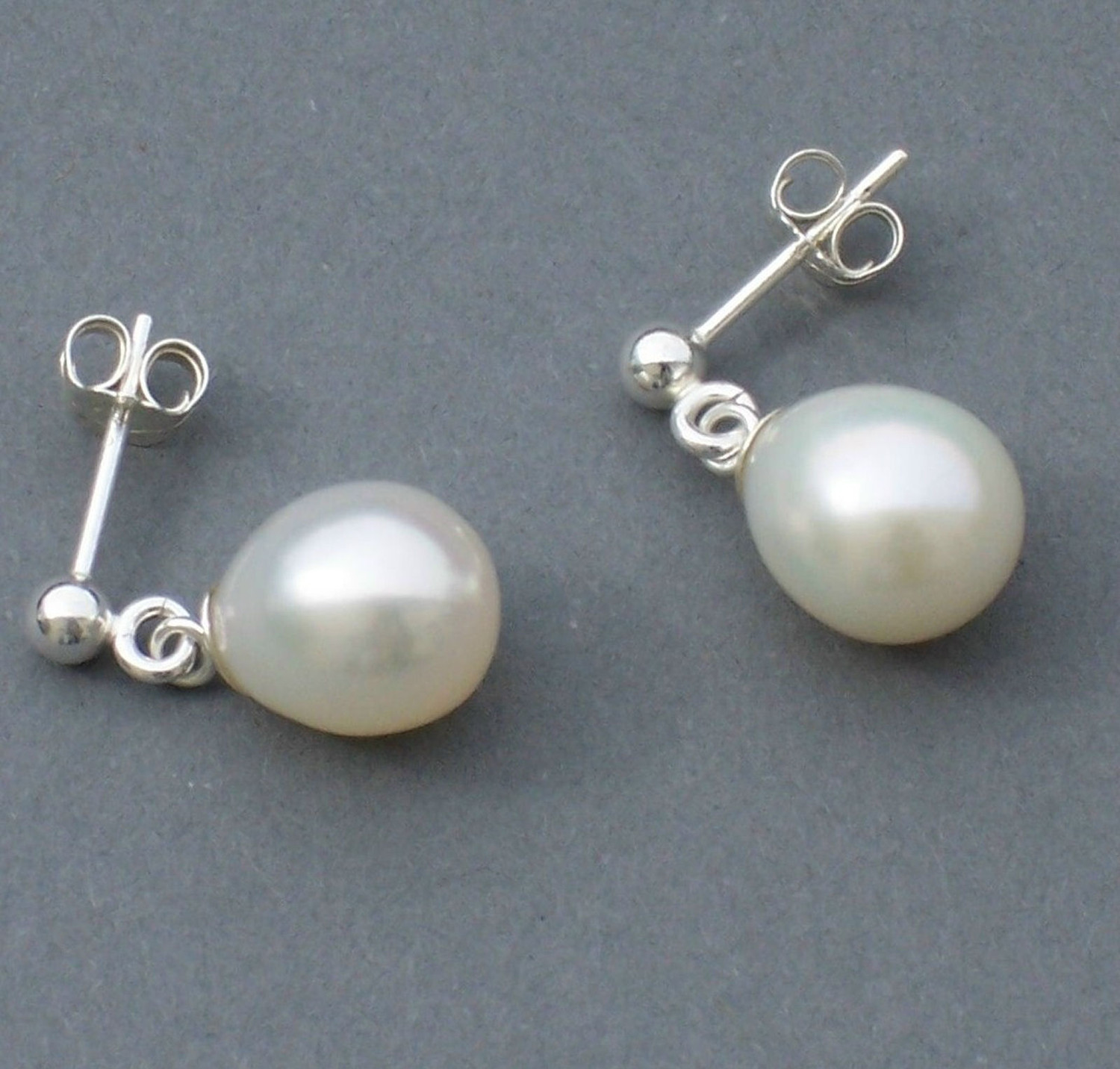 Natural pearl earrings Bridal Headwear and Jewellery from Jules Bridal ...