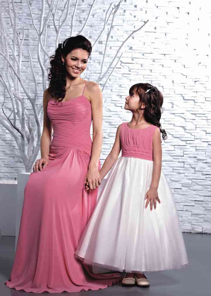 Rose petal 2024 bridesmaid dresses