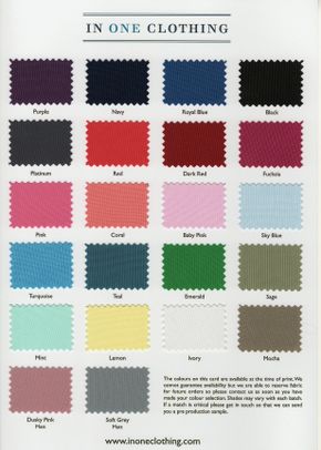 Swatch Card - Colours, 485