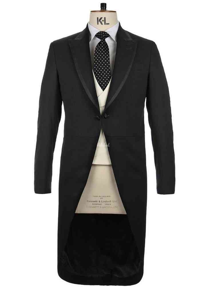 Morning Coat Black FBMJ53b Mens Wedding Suit from Favourbrook hitched.ie