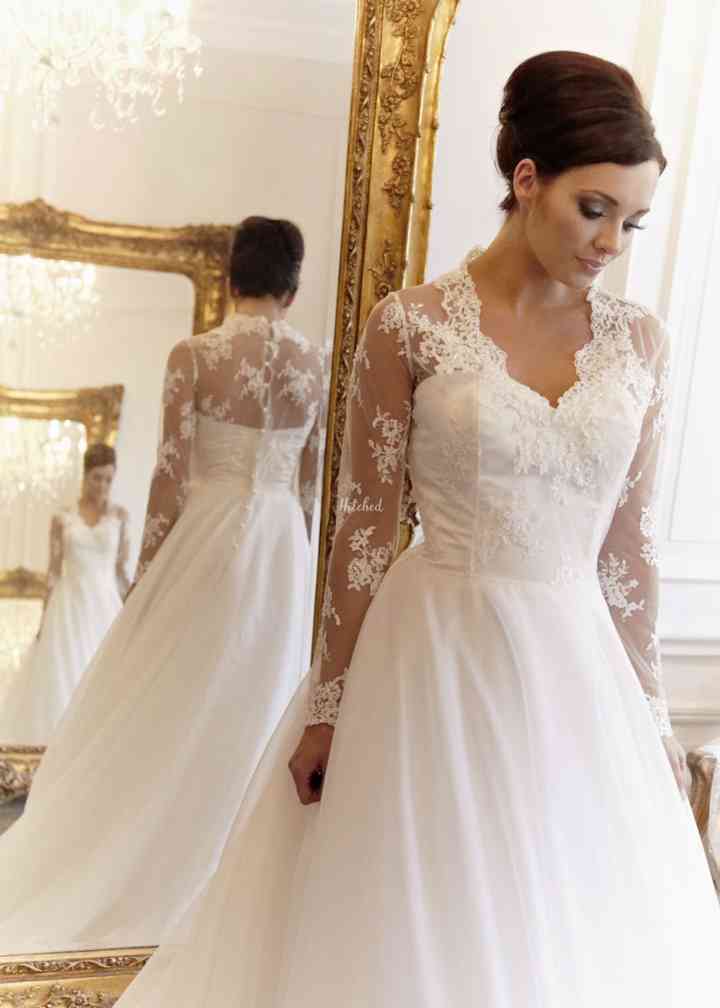 Grazioso & Lace Overlay Wedding Dress from Claire Mischevani