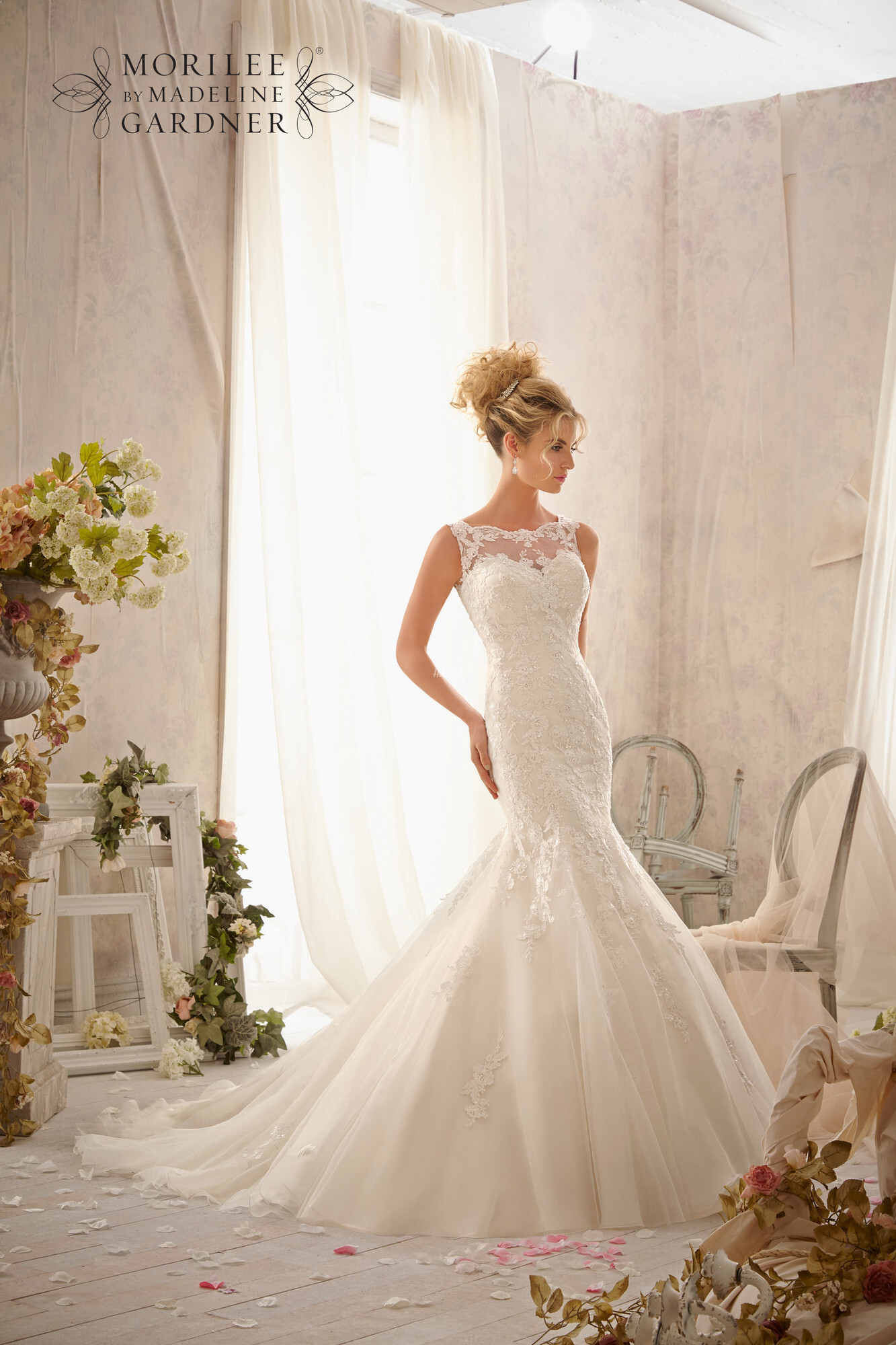 Mori lee shop fishtail dress