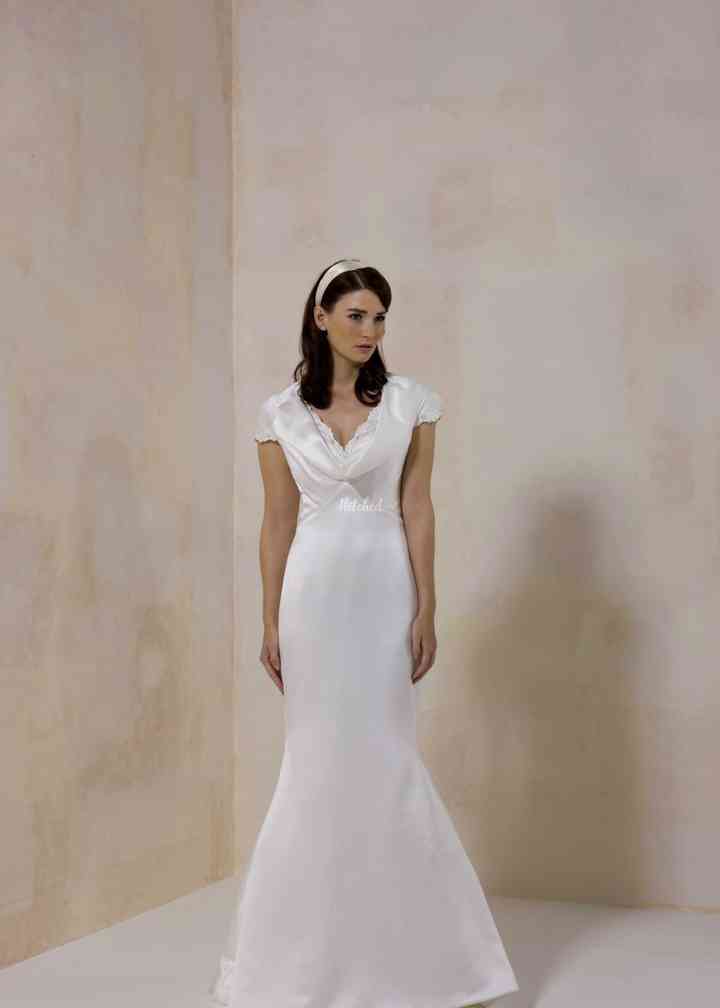 Mermaid cut with clearance tulip sleeves sweetheart neckline