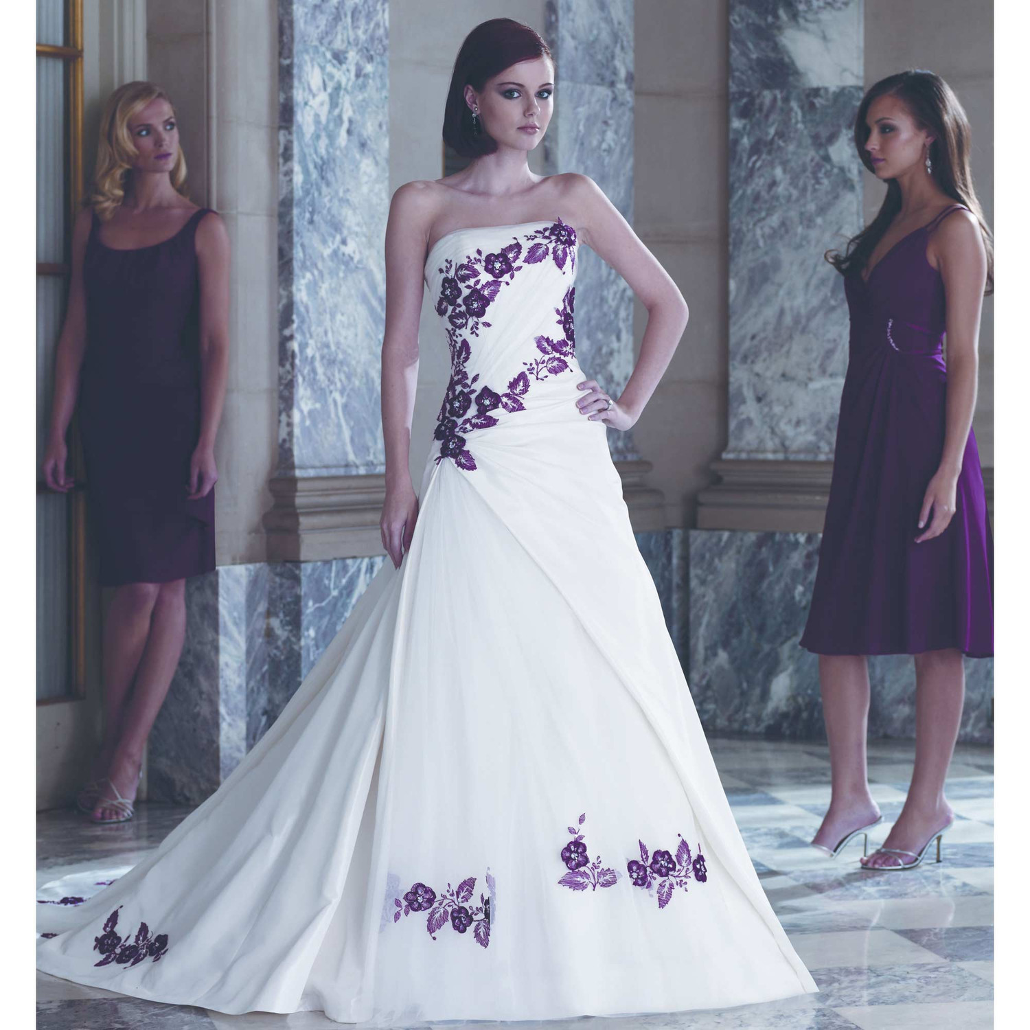 Buy Long Flower Girl Dress For Wedding - Purple - Fabulous Bargains Galore