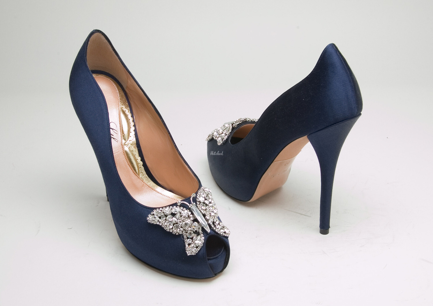 AS191 Farfalla Navy Blue Wedding Shoes from Aruna Seth 