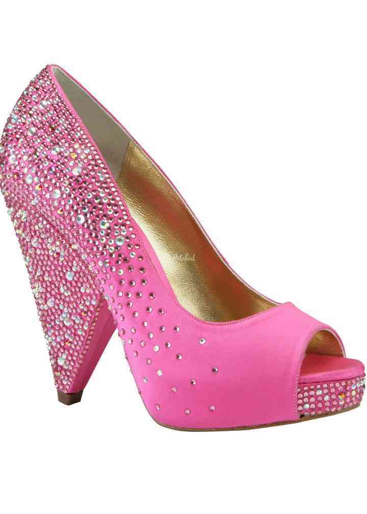 Fuschia wedding online heels