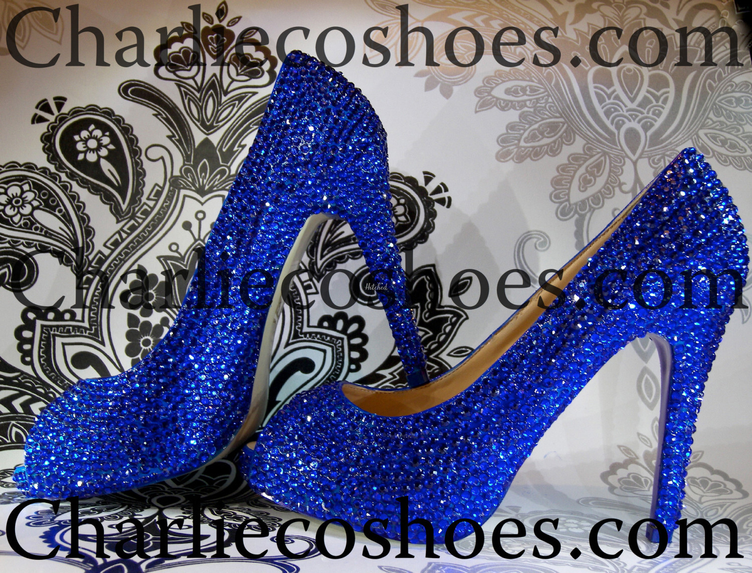 Dollhouse | Shoes | Cobalt Blue Sequin Heels | Poshmark