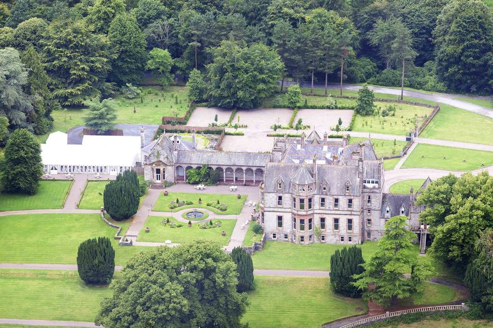 Aerial View of the Castle
