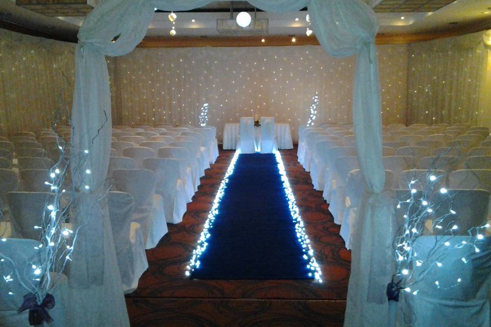 The Tower Hotel Waterford ceremony setup