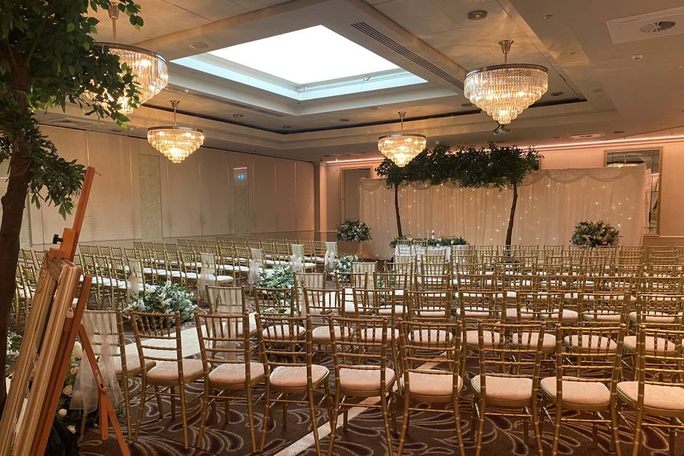 Wedding Ceremony with decor