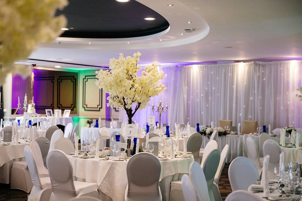 Ballroom Set up centrepiece