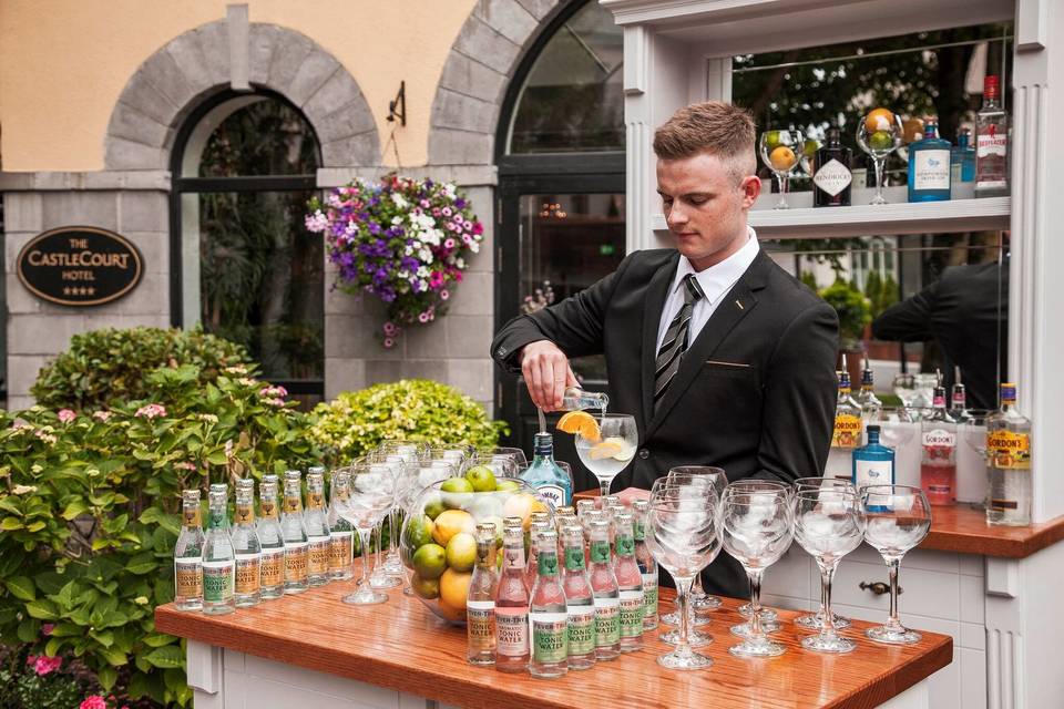 Bartender at work