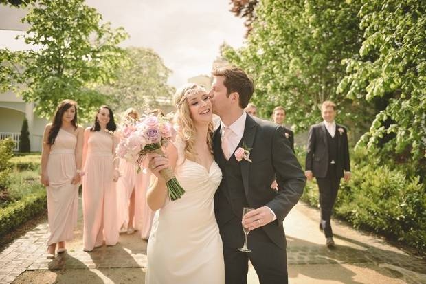 Couple enjoying their wedding at Tulfarris