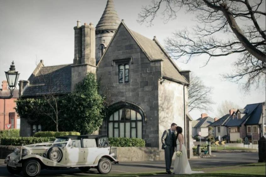 Couple at Entrance House